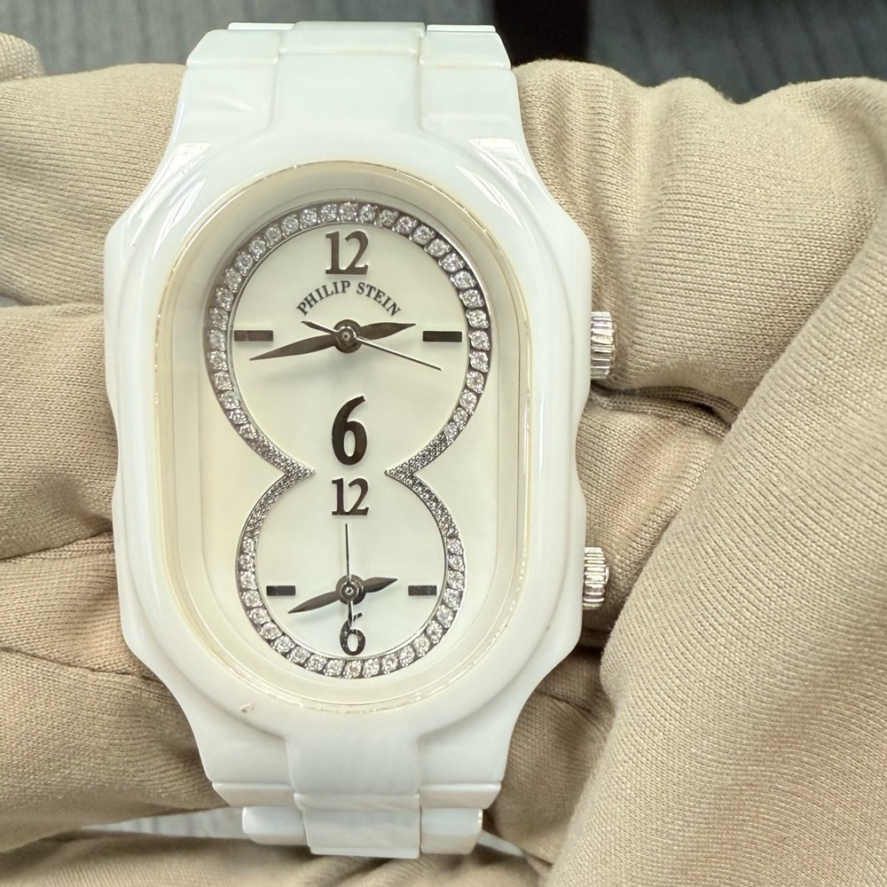 Philip Stein White and Silver Women's Watch